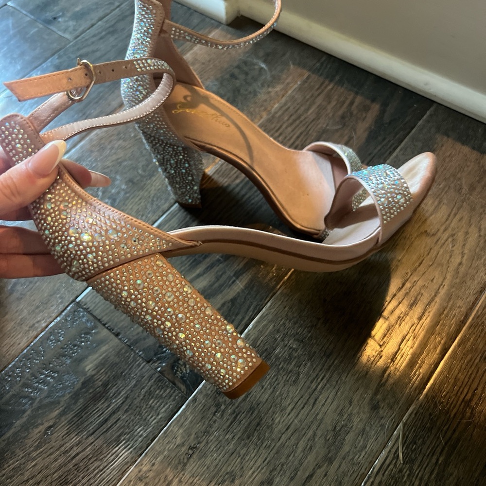 Elegant Rhinestone Embellished Heels